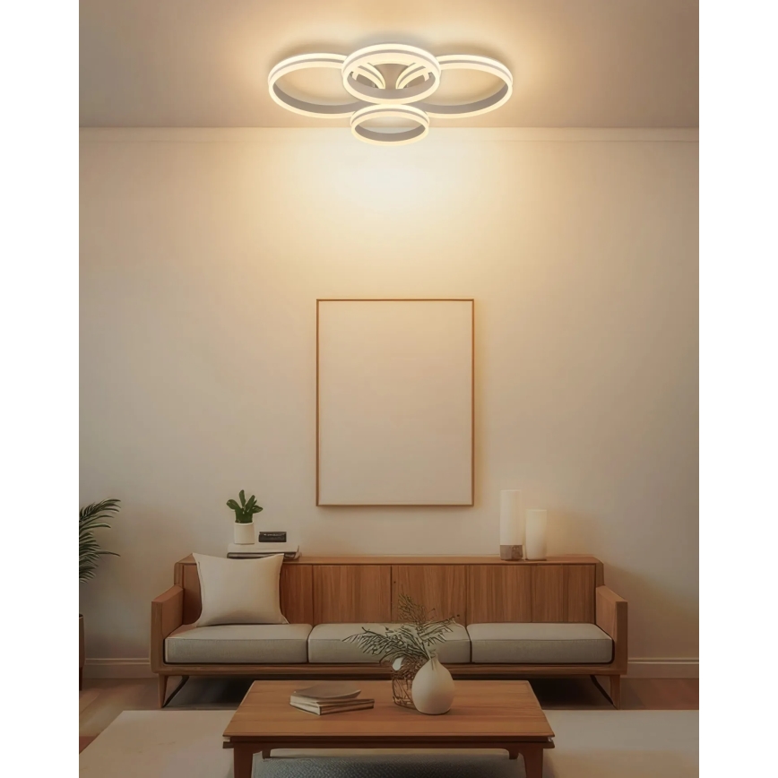 Globo - Ρυθμιζόμενο φωτιστικό οροφής LED/92W/230V 3000K 68x84,5 cm