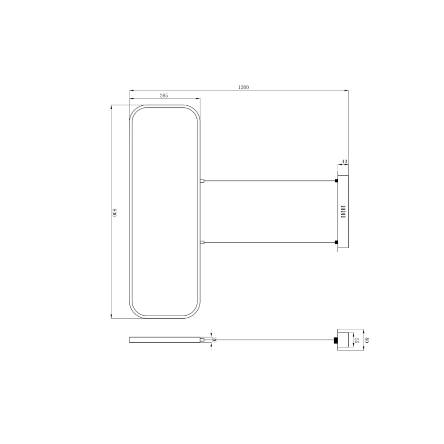 Globo - LED Πολύφωτο κρεμαστό LED/24W/230V