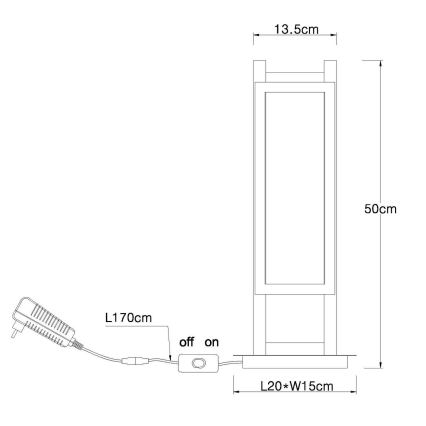 Globo - Επιτραπέζια λάμπα LED LED/20W/230V