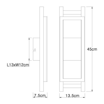 Globo - Φωτιστικό τοίχου LED LED/10W/230V