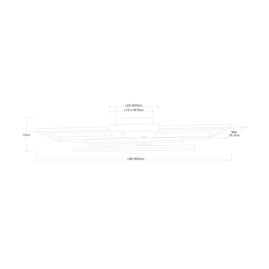 Globo - LED φωτιστικό οροφής LED/24W/230V 3000K 20x80 cm