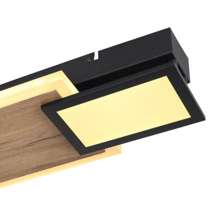 Globo 67279-30 - Φωτιστικό οροφής LED CAROLINE LED/30W/230V 25x71,5 cm μπεζ/μαύρο