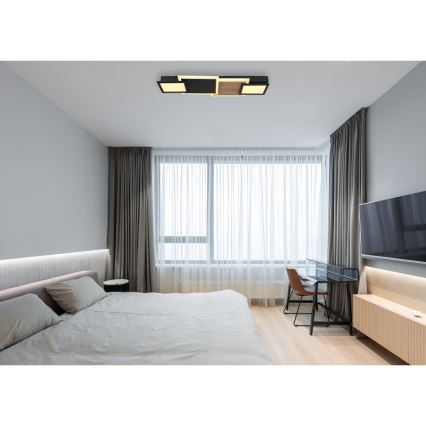 Globo 67279-30 - Φωτιστικό οροφής LED CAROLINE LED/30W/230V 25x71,5 cm μπεζ/μαύρο