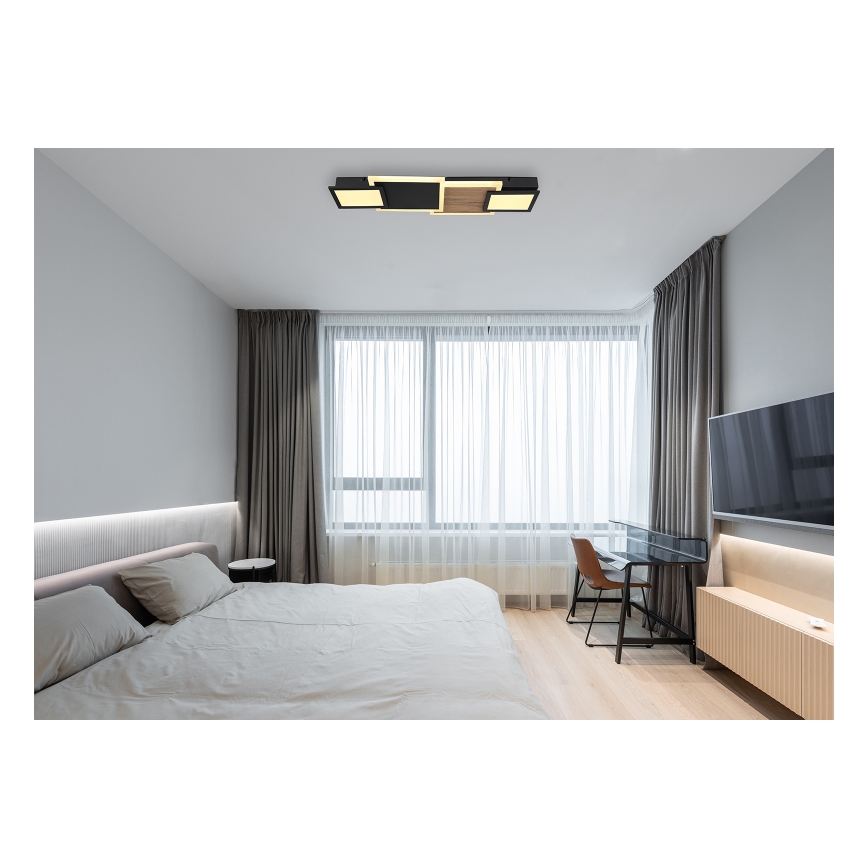 Globo 67279-30 - Φωτιστικό οροφής LED CAROLINE LED/30W/230V 25x71,5 cm μπεζ/μαύρο