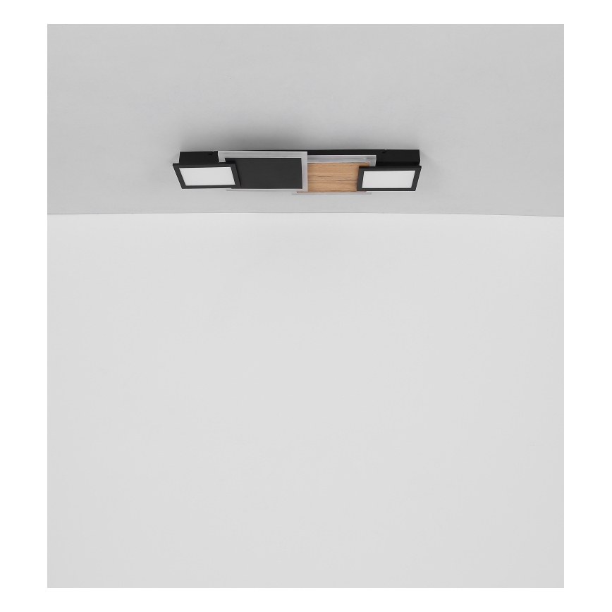 Globo 67279-30 - Φωτιστικό οροφής LED CAROLINE LED/30W/230V 25x71,5 cm μπεζ/μαύρο