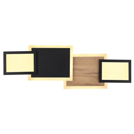 Globo 67279-30 - Φωτιστικό οροφής LED CAROLINE LED/30W/230V 25x71,5 cm μπεζ/μαύρο