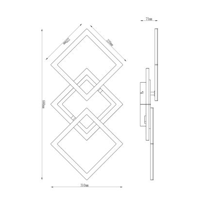 Globo  - LED Πλαφονιέρα οροφής LED/30W/230V