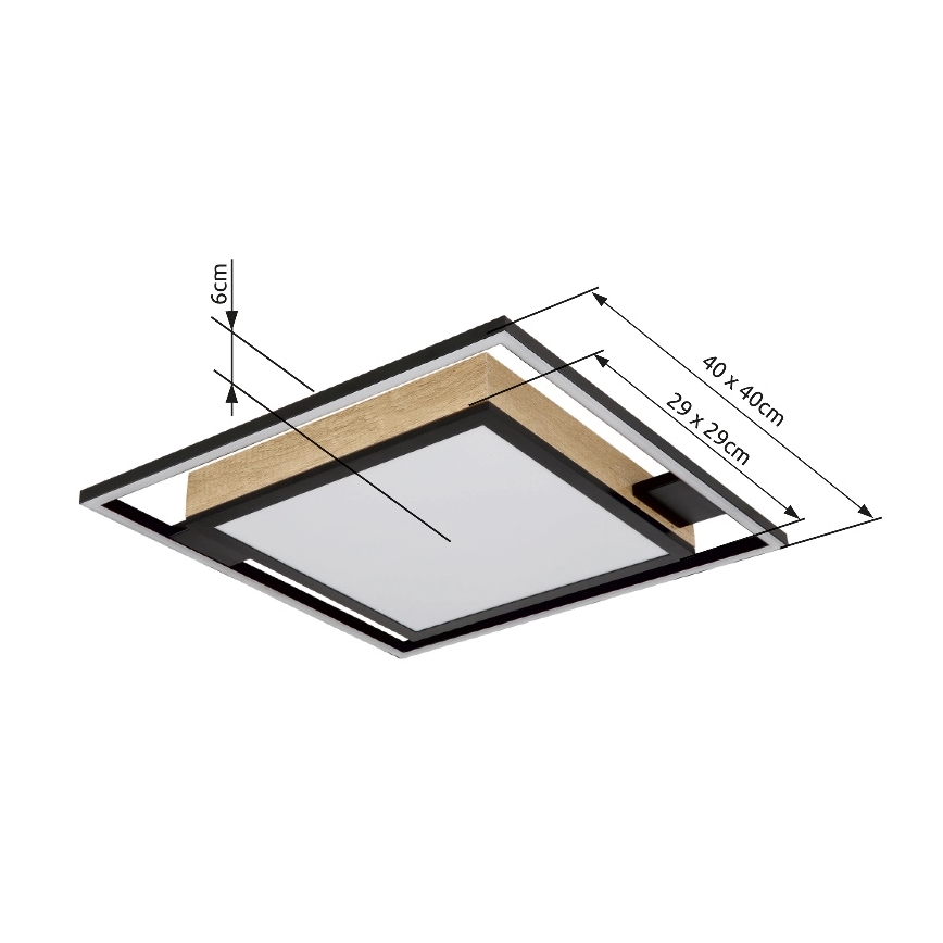 Globo - LED Dimmable φωτιστικό οροφής LED/40W/230V 2700-6500K + τηλεχειριστήριο