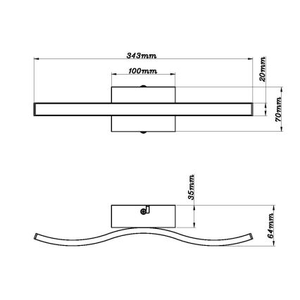 Globo - LED Πλαφονιέρα οροφής LED/6W/230V 3000K μαύρο