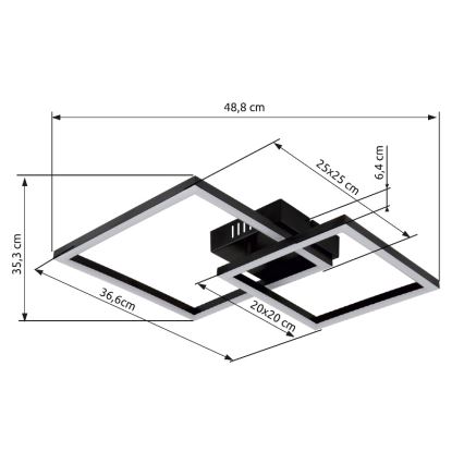 Globo - Φωτιστικό οροφής LED LED/20W/230V 3000K