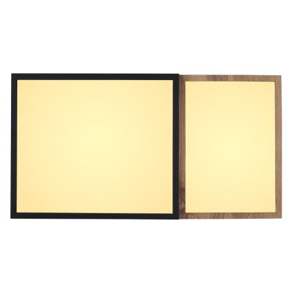 Globo 67286-30 - LED φωτιστικό οροφής GUNDI LED/30W/230V 35x65 cm καφέ/μαύρο