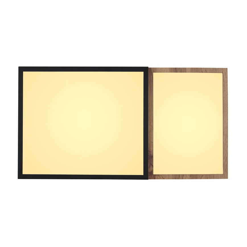 Globo 67286-30 - LED φωτιστικό οροφής GUNDI LED/30W/230V 35x65 cm καφέ/μαύρο