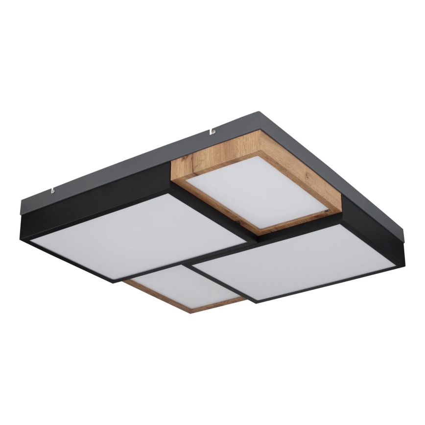 Globo 67286-50 - Φωτιστικό οροφής LED GUNDI LED/50W/230V 60x60 εκ. καφέ/μαύρο