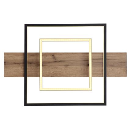 Globo 67289D - Ρυθμιζόμενο φωτιστικό οροφής LED VANNI LED/24W/230V 40x60 cm καφέ/μαύρο