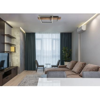 Globo 67289D1 - LED φωτιστικό οροφής VANNI LED/24W/230V 40x75 cm καφέ/μαύρο