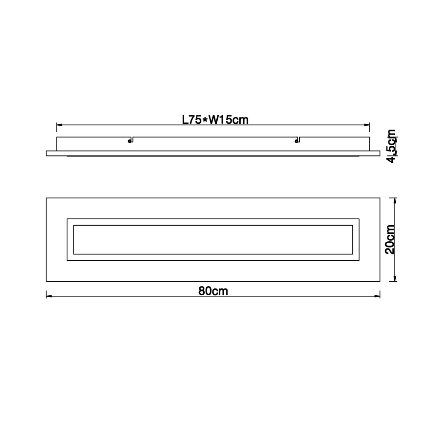 Globo - Φωτιστικό οροφής LED LED/24W/230V