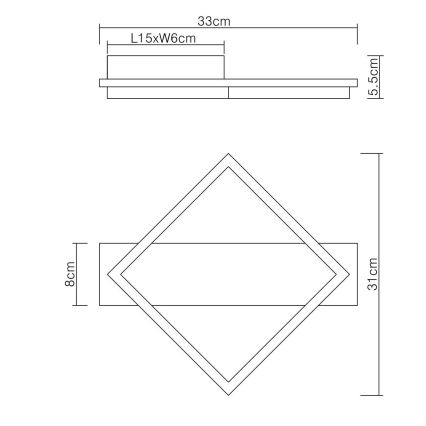 Globo - Φωτιστικό οροφής LED LED/12W/230V