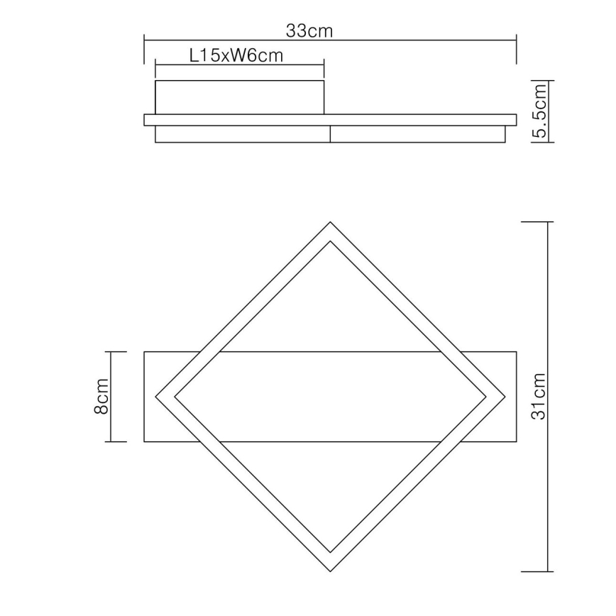 Globo - Φωτιστικό οροφής LED LED/12W/230V