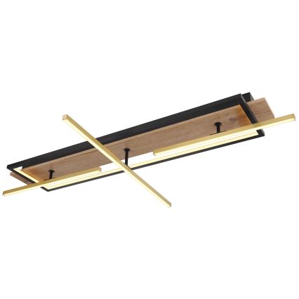 Globo 67296D2 - LED φωτιστικό οροφής BEATRIX LED/48W/230V 60,5x100 cm καφέ