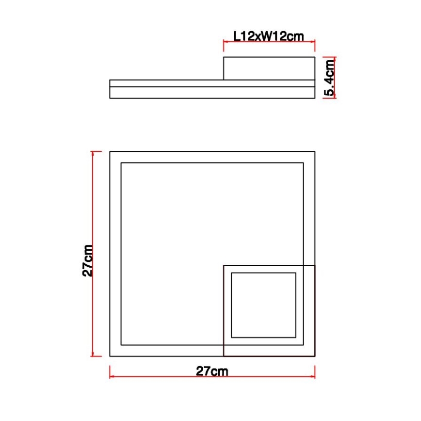 Globo - Φωτιστικό οροφής LED LED/12W/230V