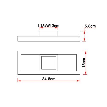 Globo - Φωτιστικό οροφής LED LED/12W/230V