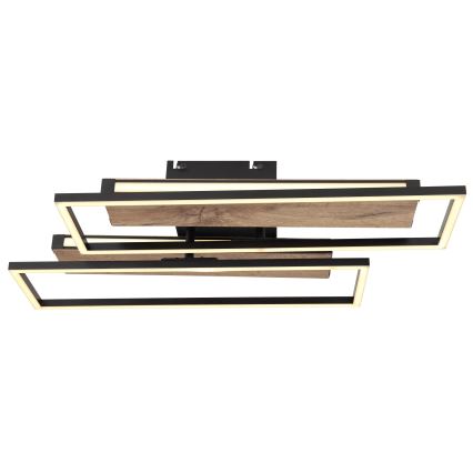 Globo 67299D1 - Φωτιστικό οροφής COLLI LED 48W/230V 52x60 cm καφέ/μαύρο