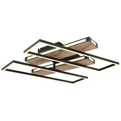 Globo 67299D1 - Φωτιστικό οροφής COLLI LED 48W/230V 52x60 cm καφέ/μαύρο