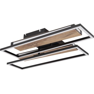Globo 67299D1 - Φωτιστικό οροφής COLLI LED 48W/230V 52x60 cm καφέ/μαύρο
