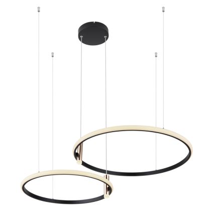 Globo - Led Dimmable κρεμαστό φωτιστικό οροφής LED/55W/230V 2700-6000K μαύρο + τηλεχειριστήριο