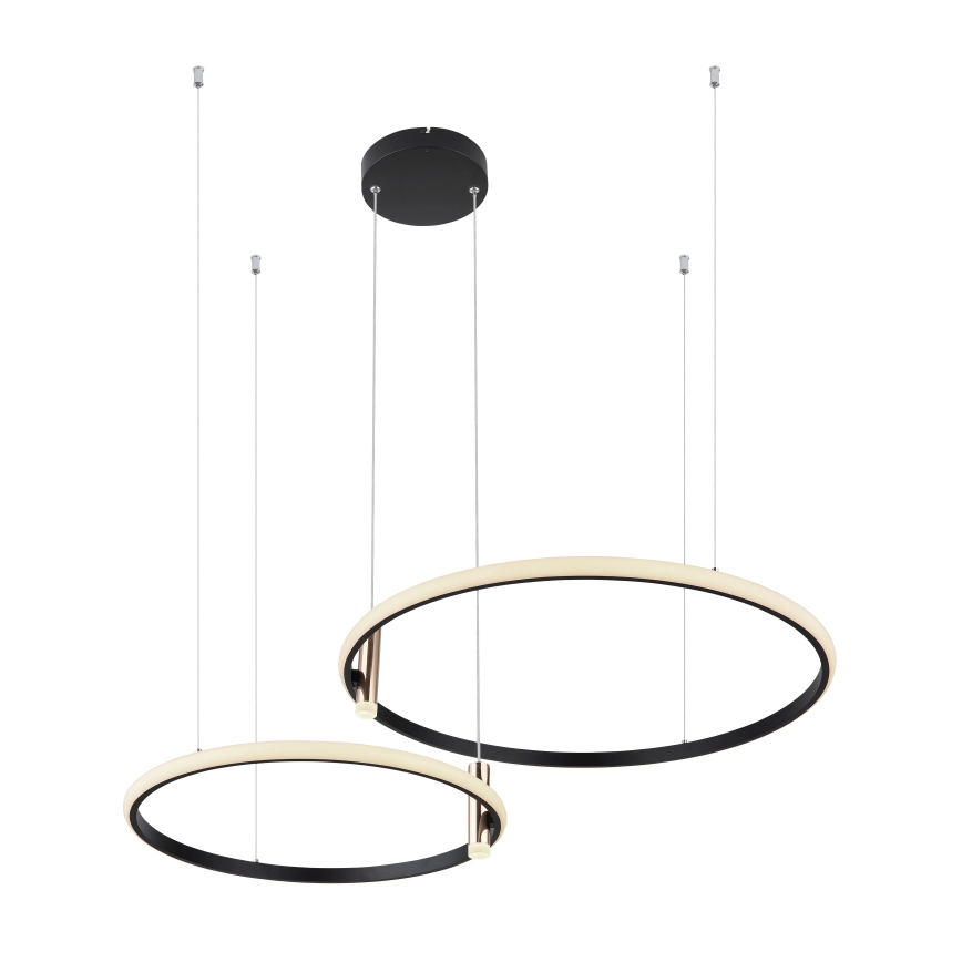 Globo - Led Dimmable κρεμαστό φωτιστικό οροφής LED/55W/230V 2700-6000K μαύρο + τηλεχειριστήριο