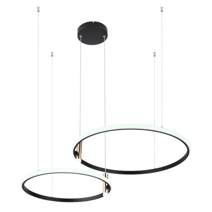 Globo - Led Dimmable κρεμαστό φωτιστικό οροφής LED/55W/230V 2700-6000K μαύρο + τηλεχειριστήριο