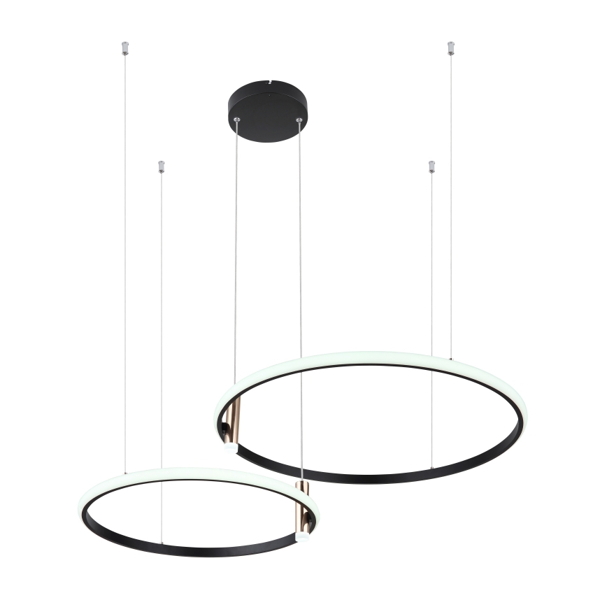 Globo - Led Dimmable κρεμαστό φωτιστικό οροφής LED/55W/230V 2700-6000K μαύρο + τηλεχειριστήριο