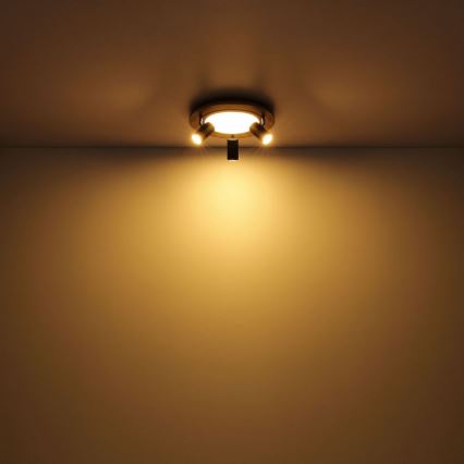 Globo - LED Σποτ 3xGU10/5W/230V + LED/15W/230V