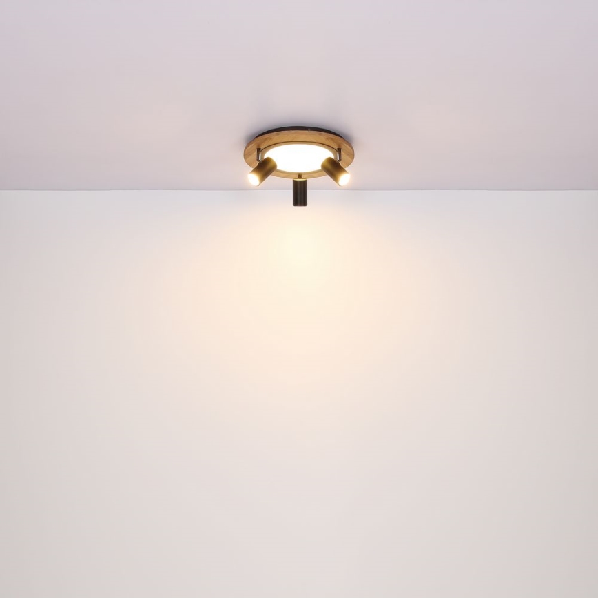 Globo - LED Σποτ 3xGU10/5W/230V + LED/15W/230V