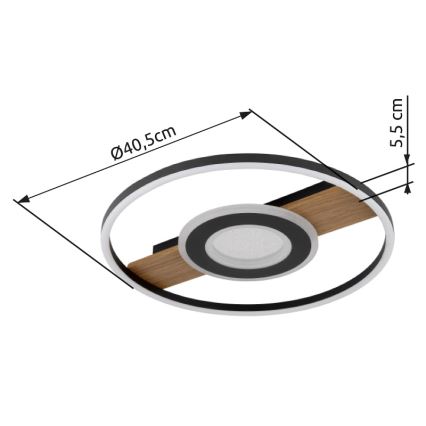 Globo - Φωτιστικό οροφής LED LED/24W/230V