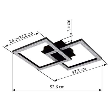 Globo - Φωτιστικό οροφής LED LED/20W/230V