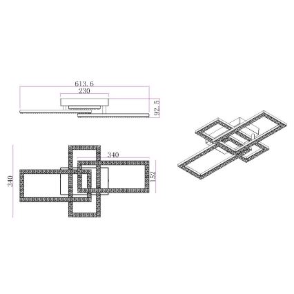 Globo - Φωτιστικό οροφής LED LED/24W/230V