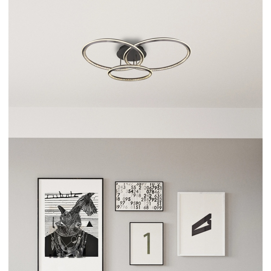 Globo - Ρυθμιζόμενο φωτιστικό οροφής LED/72W/230V 2700-6000K 50x75 cm + με τηλεχειριστήριο