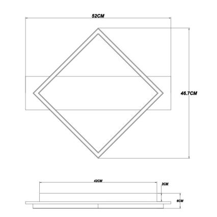 Globo - Φωτιστικό οροφής LED LED/18W/230V