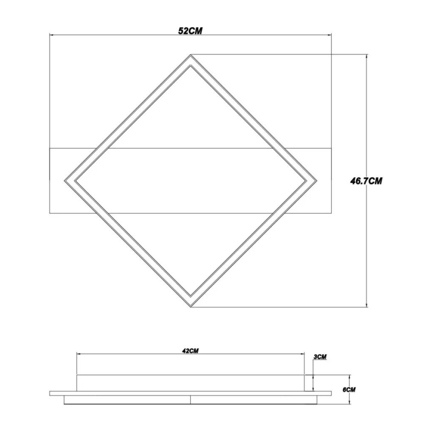 Globo - Φωτιστικό οροφής LED LED/18W/230V