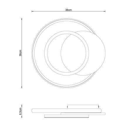 Globo - Φωτιστικό οροφής LED LED/24W/230V