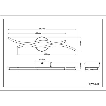 Globo - Φωτιστικό οροφής LED LED/12W/230V 3000K