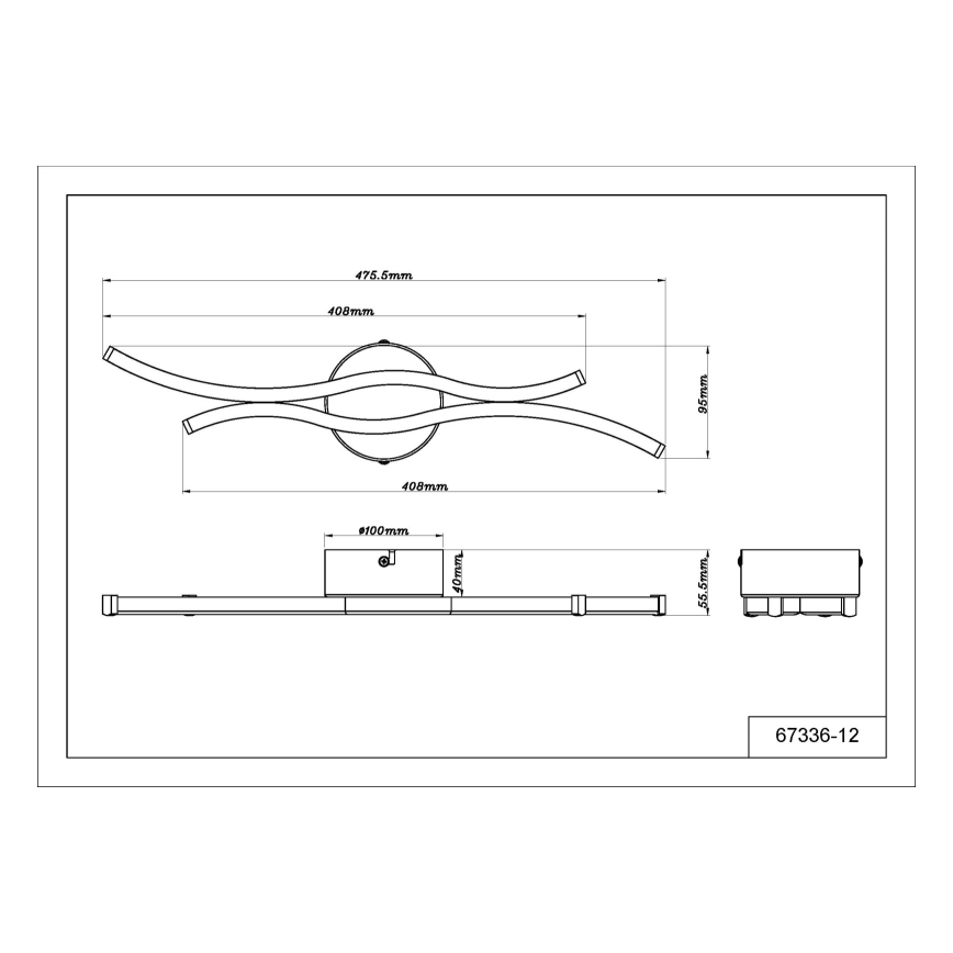 Globo - Φωτιστικό οροφής LED LED/12W/230V 3000K