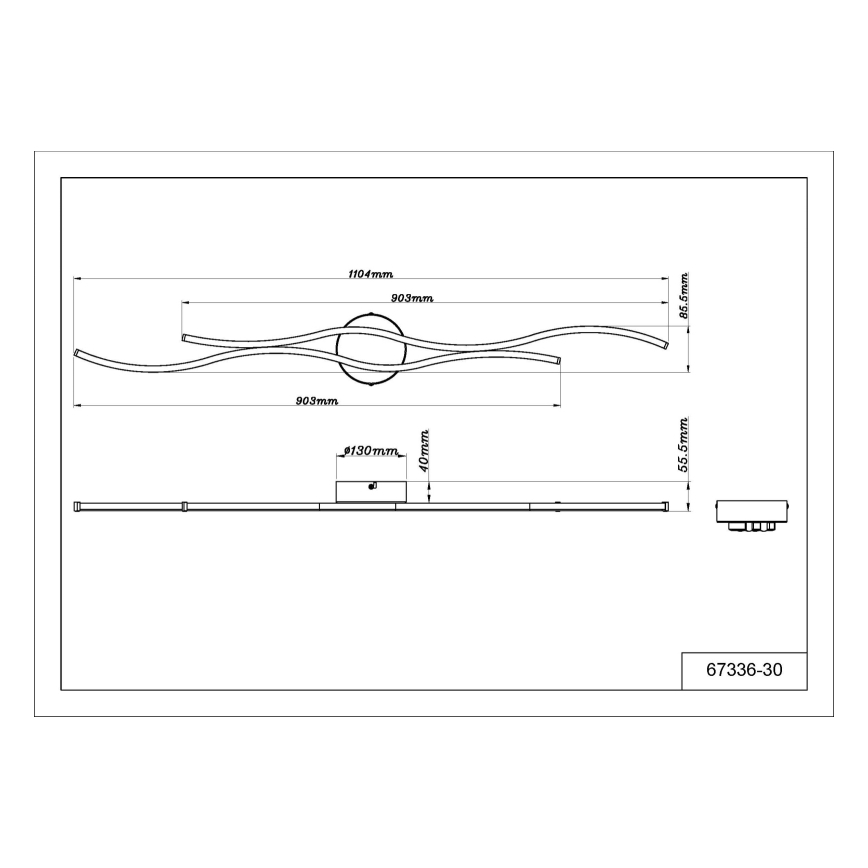 Globo - Φωτιστικό οροφής LED LED/30W/230V 3000K