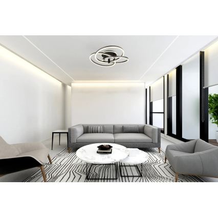Globo - Ρυθμιζόμενο φωτιστικό οροφής LED/75W/230V 2700-6000K Ø 78 cm + τηλεχειριστήριο