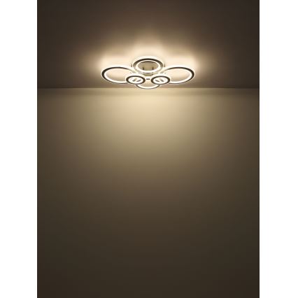 Globo - LED Ρυθμιζόμενο Φωτιστικό Οροφής LED/60W/230V 2700-6000K 56x78 εκ. ανθρακί + τηλεχειριστήριο