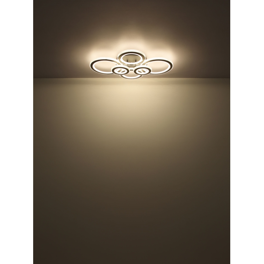 Globo - LED Ρυθμιζόμενο Φωτιστικό Οροφής LED/60W/230V 2700-6000K 56x78 εκ. ανθρακί + τηλεχειριστήριο