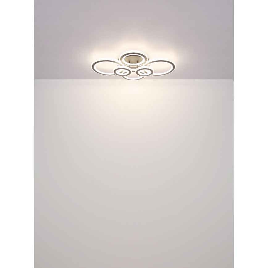 Globo - LED Ρυθμιζόμενο Φωτιστικό Οροφής LED/60W/230V 2700-6000K 56x78 εκ. ανθρακί + τηλεχειριστήριο