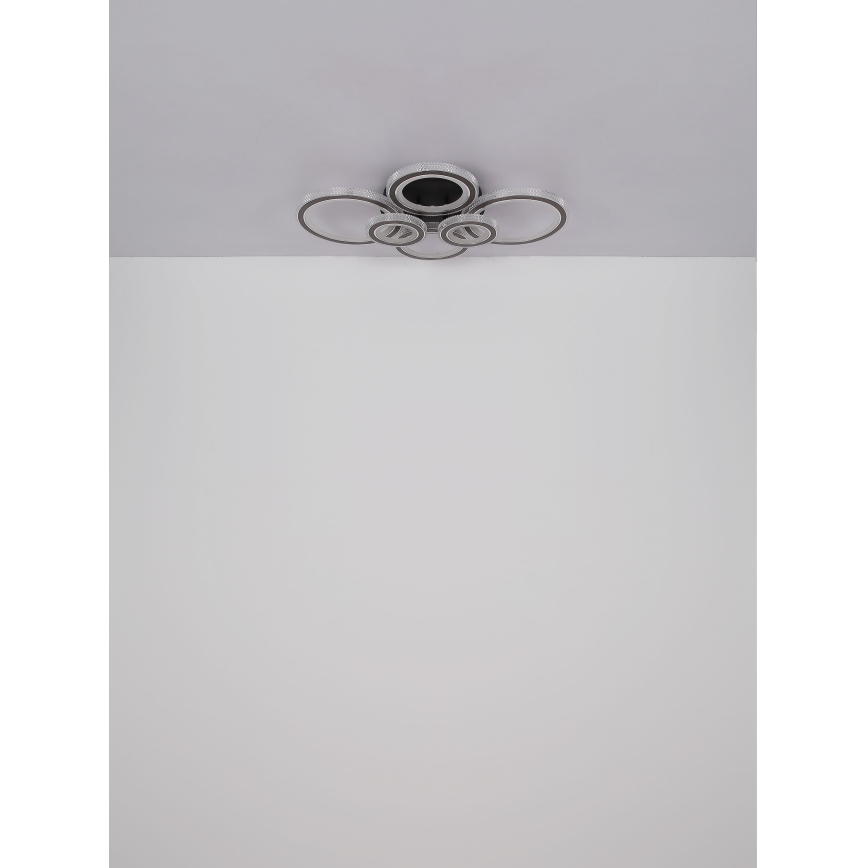 Globo - LED Ρυθμιζόμενο Φωτιστικό Οροφής LED/60W/230V 2700-6000K 56x78 εκ. ανθρακί + τηλεχειριστήριο