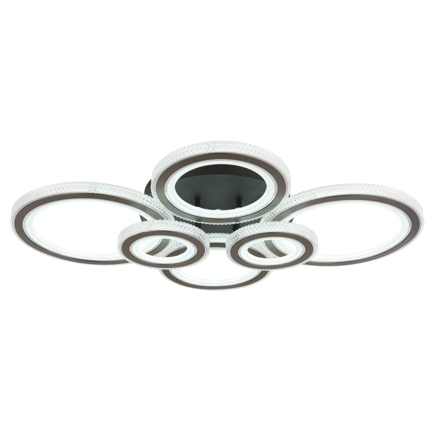 Globo - LED Ρυθμιζόμενο Φωτιστικό Οροφής LED/60W/230V 2700-6000K 56x78 εκ. ανθρακί + τηλεχειριστήριο